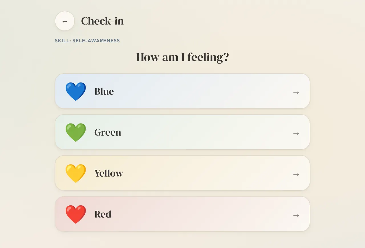 Calm Toolbox: Check-in
