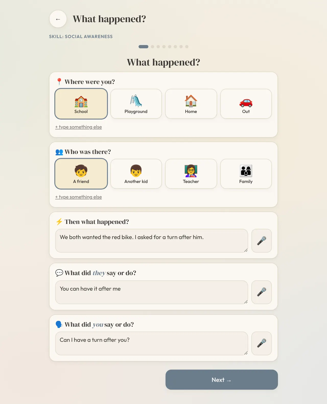 Calm Toolbox: Log it