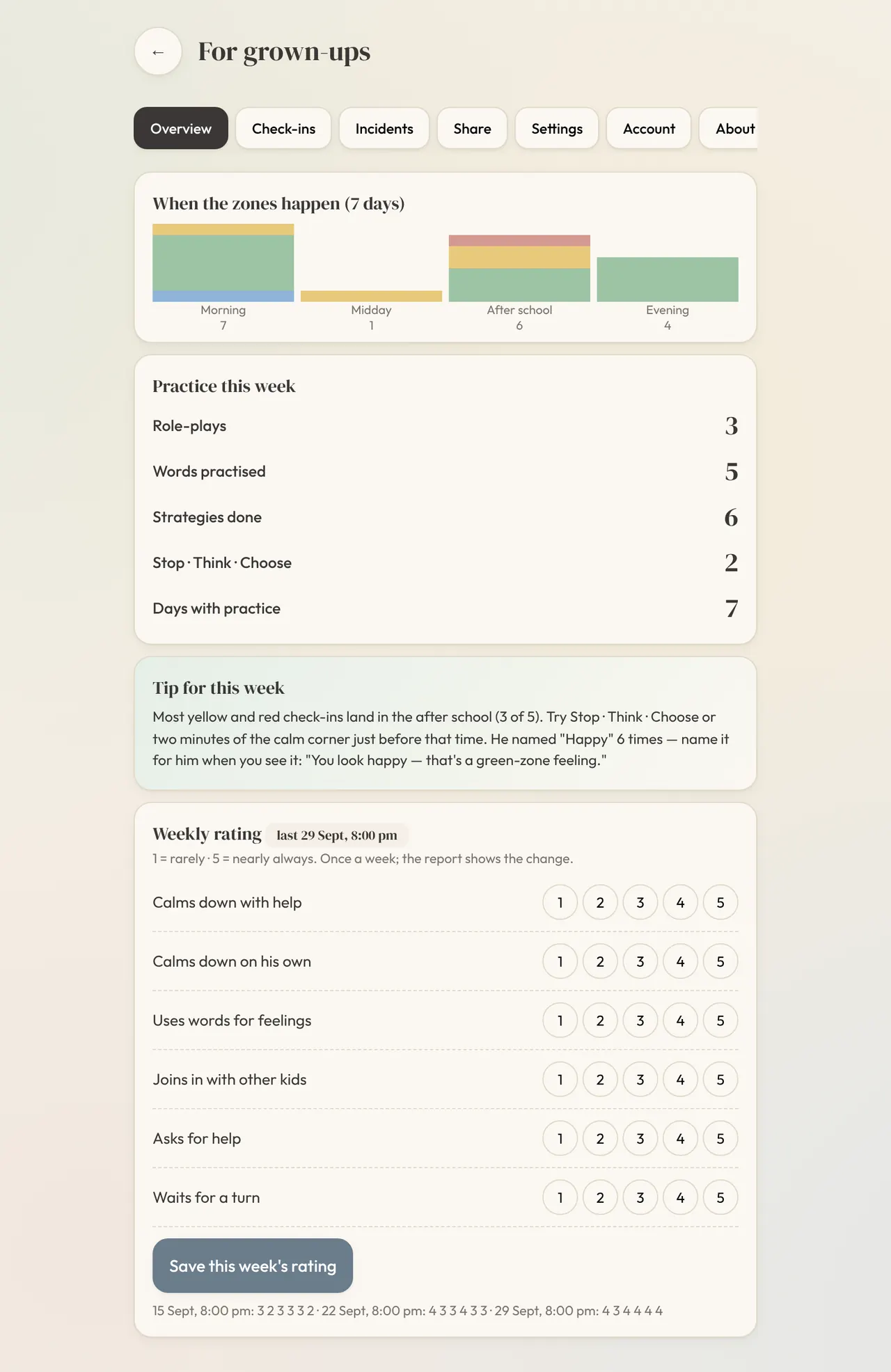 Calm Toolbox: Grown-ups Overview