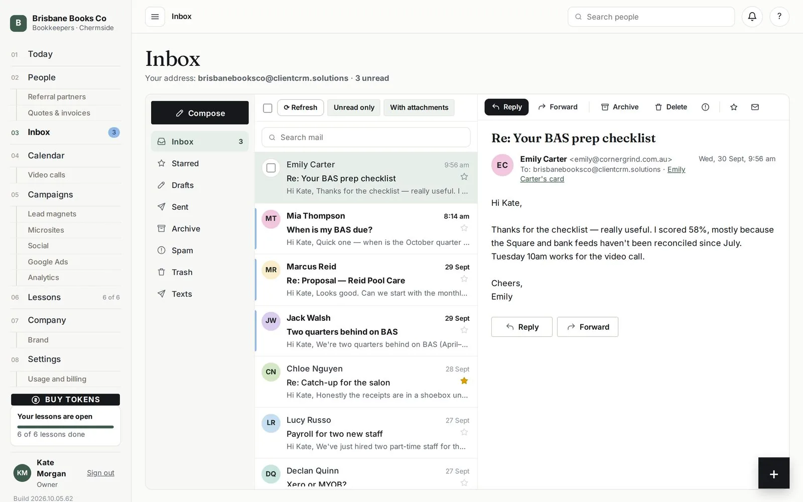 The Lead Engine: Inbox