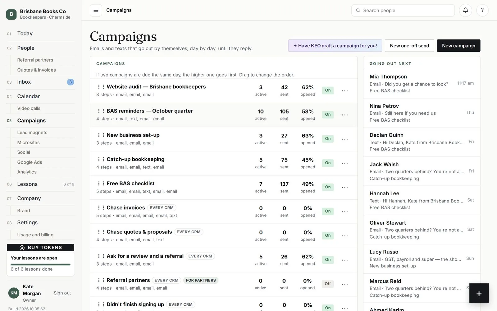 The Lead Engine: Campaigns