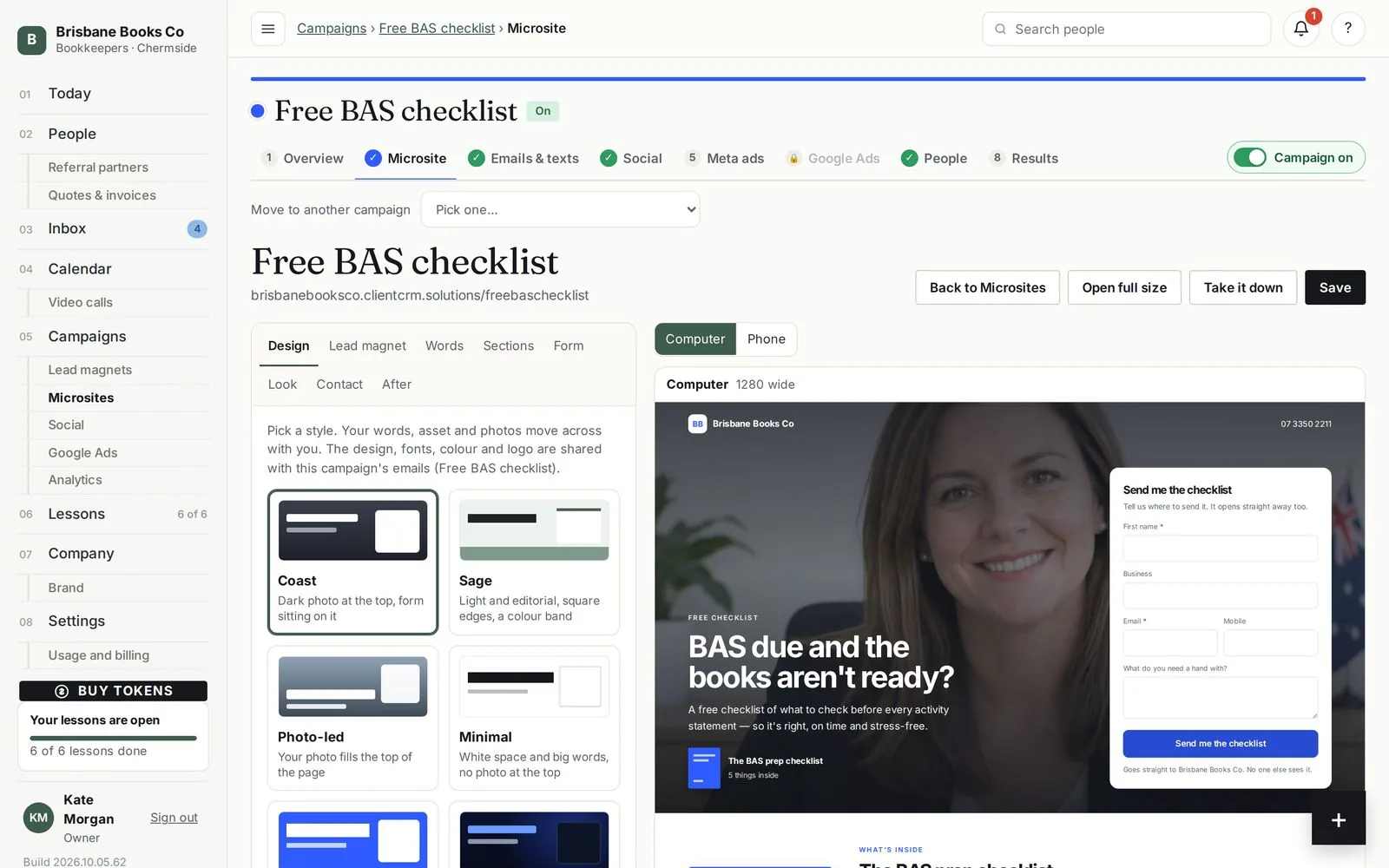 The Lead Engine: Microsites