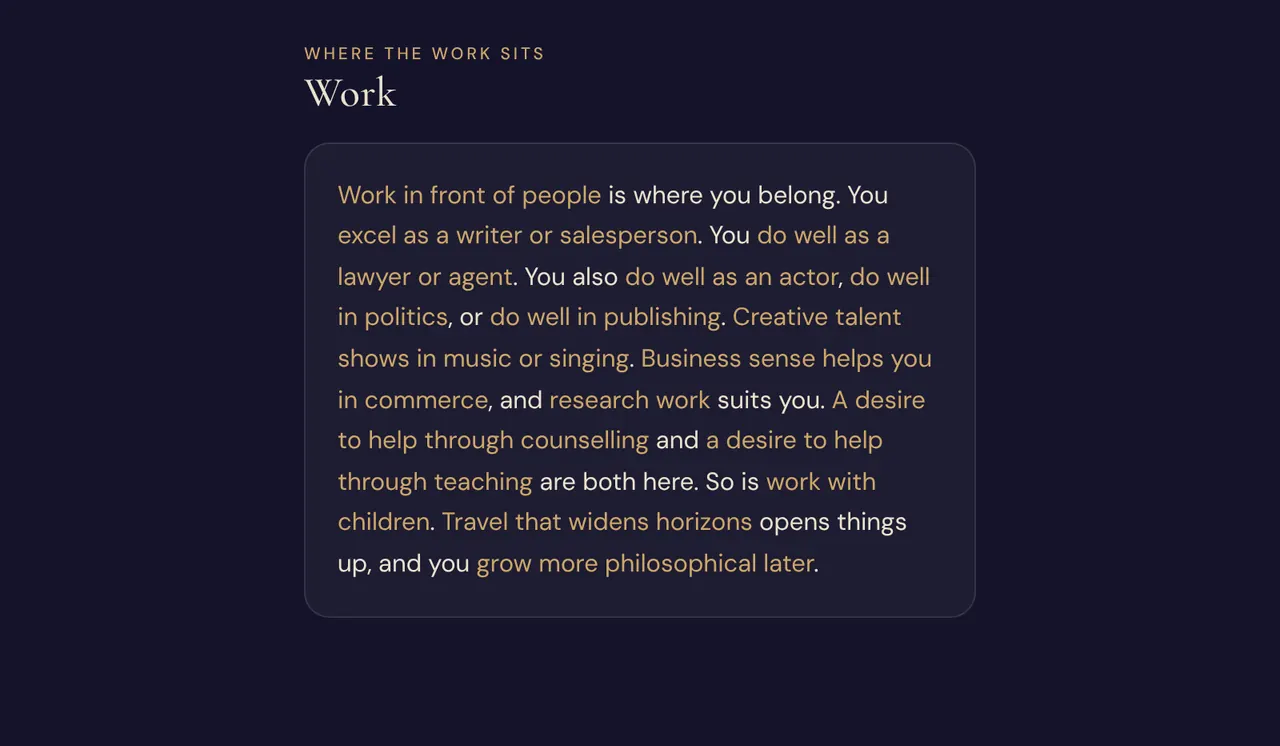 Weralene: Work